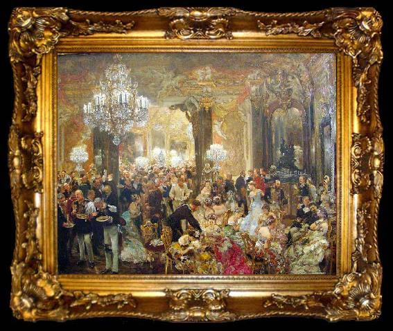 framed  Monticelli, Adolphe-Joseph Das Ballsouper, ta009-2